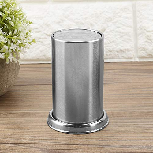 KIMISS Umgeschrieben Edelstahl-Zahnstocherhalter-Spender + Zahnstocherbox für Hotel, Restaurant, Zuhause, Schreibtischdekoration + Aufbewahrungsbehälter für Wattestäbchen
