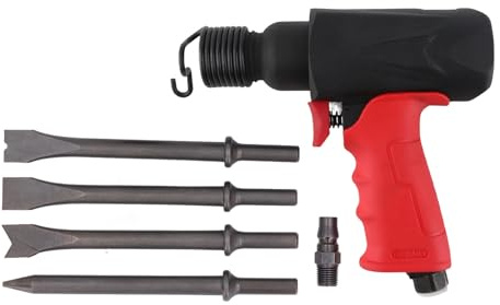 Kit martello pneumatico Scalpello pneumatico a impatto con pala 4500BPM Corsa pistone 41 mm Porta di ingresso PT da 1/4 pollici Tubo di ingresso da 3/8 pollici