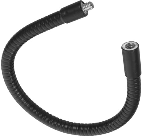 HAKIDZEL Verlängerungsstange Handyhalter aus Legierung mit 1/4 Zoll Schraube Flexibler Portable und Leicht und Mikrofonständer Zubehör Schwarz für Fotografie
