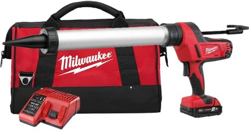 Milwaukee Akum. silikono pistoletas C18 PCG 600T-201B (18V) 1x2.0Ah Li-Ion permat. vamzdis