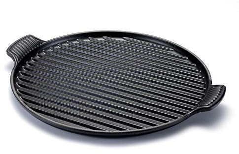 LE CREUSET 20185320000460, Piastra Rotonda per Grigliare, in ghisa, 32 cm, Nero (Schwarz)