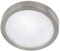 EGLO LED Außen-Deckenlampe Vento 1, 1 flammige Außenleuchte für Wand und Decke, Deckenleuchte aus Edelstahl und Glas, Farbe: Silber, weiß, IP44
