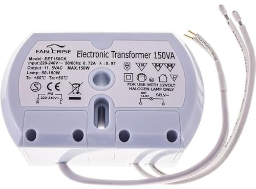 Eaglerise SET150CS Trafo Halogen HALBRUND 50-150 Watt auch als Ersatz für Eisenkerntrafo