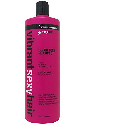 Sexy Hair Healthy Color Lock Shampoo by Sexy Hair for Unisex - 33.8 oz Shampoo