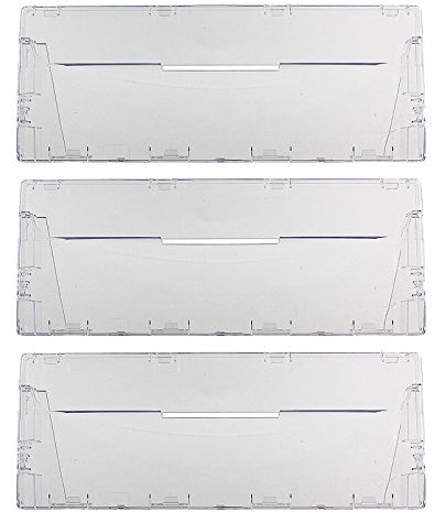 Lot de 3 façades de tiroir en plastique Spares2Go avec poignée rabattable pour réfrigérateur congélateur Indesit