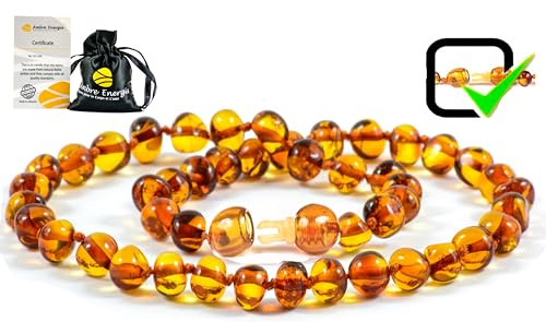 AmberJewellery Collier Ambre (Unisex) - veritable Ambre Baltique 33cm.