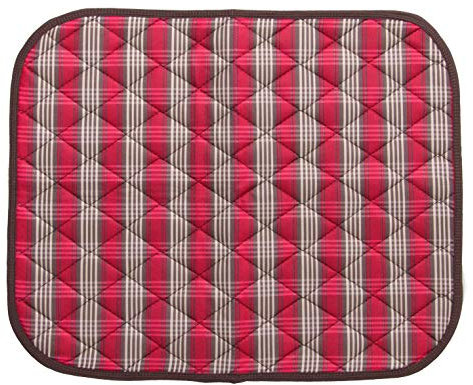 Sitzschutzauflage Sitzauflage saugfähig, Sitzkissen, Sitzpolster, Inkontinenzauflage Gr. 40 x 50cm,Rot/Braun- Kariert*Top-Qualität*