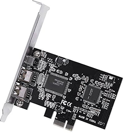 Firewire PCI Express Card, PCI-E PCI Express Firewire 1394a IEEE 1394 Controller Card with Firewire Cable, Firewire Port Cards, Firewire Card 1394