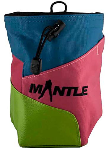Mantle - Chalkbag Kreidebeutel Slabby in blau/grün/apricot für Kletterkreide zum Bouldern und Klettern