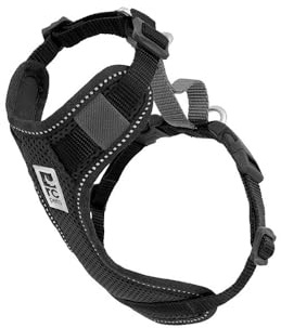 RC Pets Mehrzweck-Geschirr, robust, atmungsaktiv, Moto-Kontrollgeschirr für Hunde und Katzen, Größe XS, Schwarz/Grau