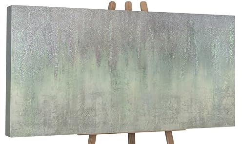 YS-Art Abstrakt Stil Acrylbild Frost handgemalte Kunstwerke gerahmt