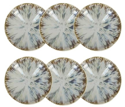NOVASTYL - Lot 6 assiettes calottes maka 21cm en porcelaine - 2614628