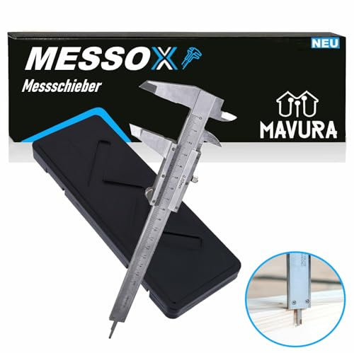 MESSOX Schieblehre Edelstahl Messschieblehre Metall Messlehre
