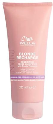 Wella Professionals INVIGO BLONDE RECHARGE Balsamo per Capelli – Rinnova e Mantiene il Colore Biondo Freddo – Elimina i Riflessi Rame, 200 ml.