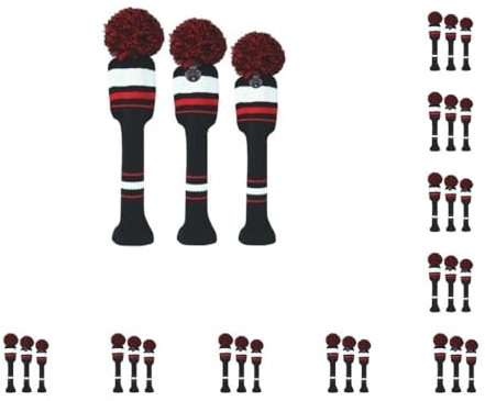 Golfschlägerhauben aus Eisen, Holz, gestrickt, 135 Zahlen, tragbar, Golfsport, Stil 2, 10 Stück
