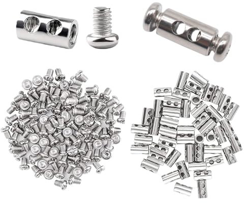 AEIOPRS 30 pcs Morsetto per Fune Metallica Clip Metalliche Morsetto Cavo a Fune Fune Metallica In Acciaio Inox Fune Metallica Clip Morsetto Morsetti per Funi per Cavi In Filo di Acciaio