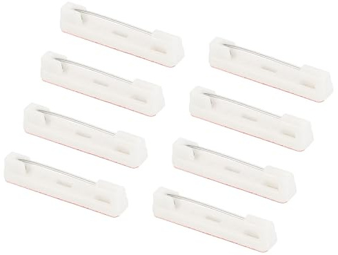 YOKIVE 50Pcs Épingles de Sécurité, 50 Pièces, Broches Adhésives | Idéales pour les Badges, la Fabrication de Bijoux (Blanc, 31mm)