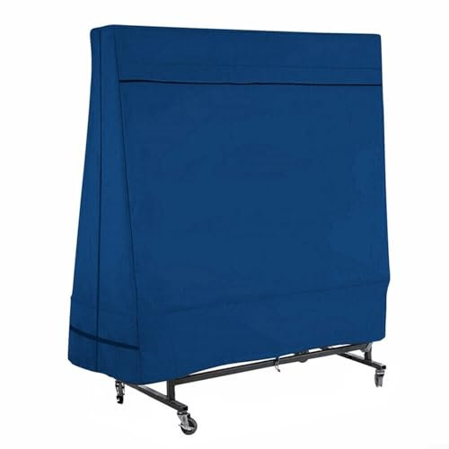Sileduove Table Tennis Table Cover, Blue, 160 x 160 x 85 x 36 cm, Waterproof, Adjustable, Heavy Duty, Tear-Resistant, Oxford Fabric, Protective Cover