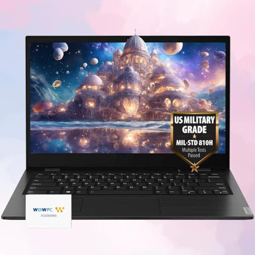 Lenovo Laptop aziendale | Display FHD da 14 pollici (1920 x 1080) | 4 GB di RAM | 576 GB di spazio di archiviazione | Processore AMD dual-core | durata di livello militare | webcam | HDMI | USB-C |