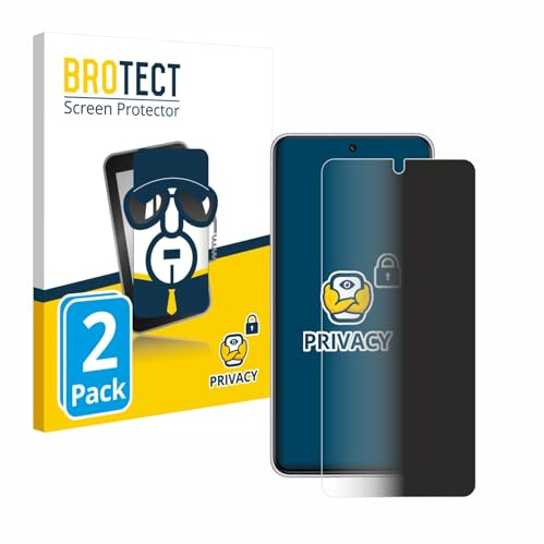 BROTECT Blickschutzfolie für Samsung Galaxy S21 FE 5G | 2 Stück Anti-Spy Displayschutz Made in Germany Smartphones und Handys Privacy Screen Protector Blaulichtfilter Klare Folie