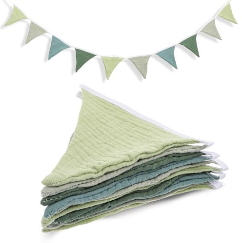 Cobee Guirlande de Fanions pour Chambre d'enfant, 2,8 m Fanions Guirlande en Tissu, Bannière De Drapeau À Suspendre pour Chambre à Coucher Décoration Chambre Enfant Chambre bébé à Suspendre (Stil 3)