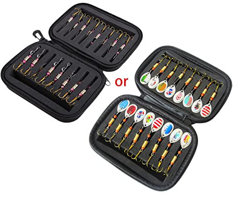 Señuelos de pesca Spinner cebo cuchara Set con bolsa de aparejos trucha bajo salmón lucio lucioperca lucioperca aparejos de pesca lucio