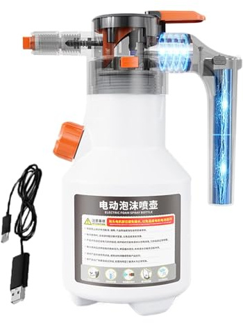 Elektrischer Schaumsprüher, Autowäsche mit elektrischem Schaumsprüher, Schaumsprüher für die kabellose Autowäsche 1,5 Liter - Elektrischer Druckschaumsprüher