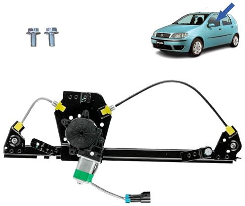 STARKIT PERFORMANCE Leve vitre compatible pour Punto 2 (188) (1999-2010) AVEC MOTEUR. AVANT GAUCHE (côté conducteur). 46536312, 51764550