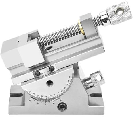 THYXGS Étau Inclinable De Précision À 3 Axes, Étau De Perceuse À Angle Réglable De 2, Étau De Fraisage pour Machine-Outil, Dureté De 55 À 58 °, Broche 40Cr, pour Finition De Pièces De Précision