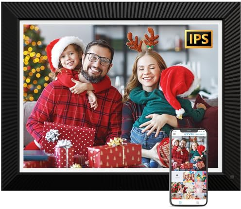 Large Digital Photo Frame 16.2-Digital-Picture-Frame - 32GB Dual-WiFi Digital Frame, No Touch Screen, Slideshow, Load Photo Video from Phone via APP Email, Free Cloud Storage, Gift for Mom Dad