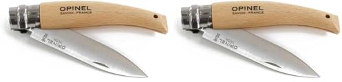 OPINEL 254123 Couteau de poche, en bois de hêtre, taille unique (Lot de 2)