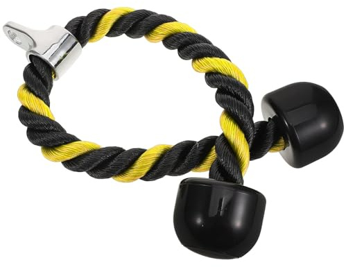 TOBBOMEY Cuerda de Entrenamiento para Bíceps y Tríceps de 70 Cm, Cuerda de Nailon Antideslizante Resistente para Accesorios de Gimnasio y Fitness en Casa, Herramienta para Tirar y Tracción