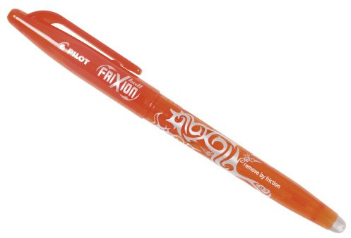 Pilot Pen 2260006 - Tintenroller Frixion Ball, Strichstärke 0,7 mm, orange, 1 Stück