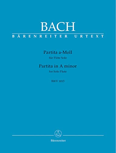 BARENREITER BACH J.S - PARTITA A-MOLL BWV 1013 - FLÖTE Klassische Noten Querflöte