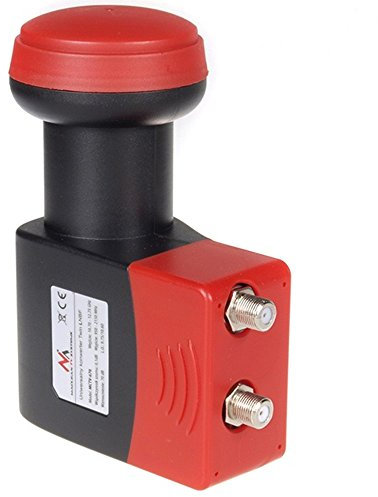 Maclean MCTV-670 High Gain Twin 2-Way LNB Lowest Noise Figure 0.1dB Sky HD Freesat Cable