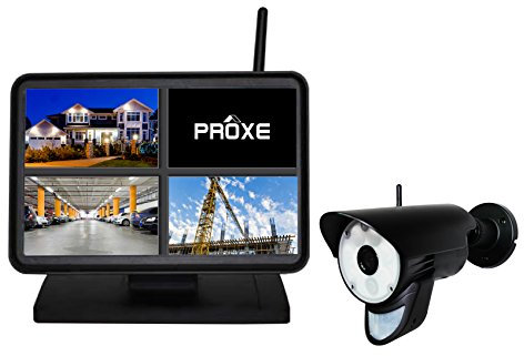 Kit di VIDEOSORVEGLIANZA Senza Fili HD Composto da Monitor 7'' Touch Screen + Telecamera da Esterno IR con Luce LED - VISIBILE da Smartphone P2P