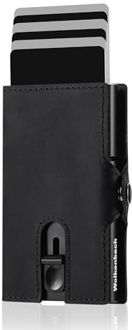 Wolkenstein® Geldbörse Herren | Kartenetui | Slim Wallet, Münzfach, RFID | Portmonee Herren und Geldbeutel Herren | Portemonnaie, Kreditkartenetui | Wallets for Men, Smart Wallet | 8 Karten