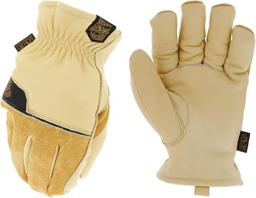 Mechanix Wear Mechanix Herren Durahideü Insulated Driver (Large, Schwarz/Grau) Winterhandschuhe aus Leder, Braun, L EU, CWKLD-75-010