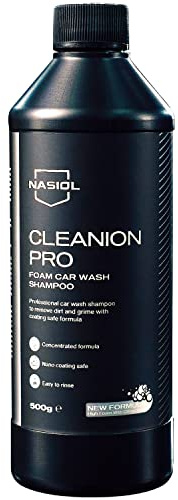 Nasiol Cleanion Pro New Formula Car Concentrated Shampoo-17 Fl-Oz-500 Gr-Citrus Scented Brushless Vehicle Wash, Detailing, Foamy Car Cleaning Shampoo, Best Auto Cleaning Products