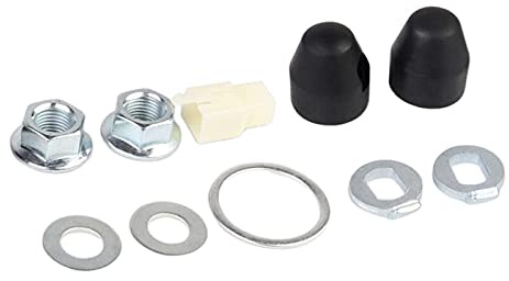U/D E-bike Hub Motor Nuts Safety Washer Electric Bicycle Wheel Lock Nuts Motor Axle Bolt Screw with 12/14mm Shaft for Universal Bike Component (M14 Front)