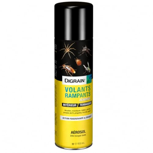 Aérosol Digrain volants et rampants 500 ml - Action foudroyante & durable