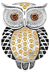 Andante CHUNK Click-Button Druckknopf für Chunk-Armbänder, Chunk-Ringe und andere Chunk-Accessoires - Eule