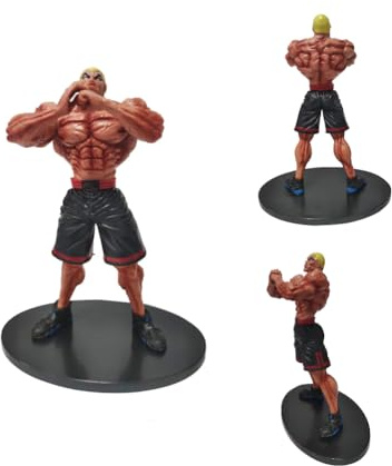 Jiumaocleu Anime Baki Jack Hanma Figur - Statue Jack Hanma 18 cm Modell Hanma Yujiro Figur Modell PVC Handgefertigt Desktop Dekoration
