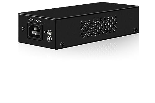 PoE Injector bis zu 90w Stromversorgung, 2.5Gigabit PoE Adapter für IP-Kameras und VoIP-Telefone Netzwerk Entfernung bis zu 328 ft. PoE Stromversorgung IEEE 802.3af konform Plug & Play UL zertifiziert