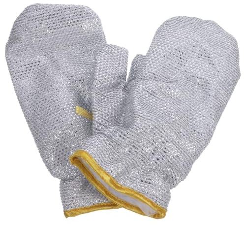 IMIKEYA 1 Paar Reinigungshandschuhe Küche Scheuerhandschuhe Hitzebeständig wasserdicht Reinigungshandschuhe zum Geschirrspülen