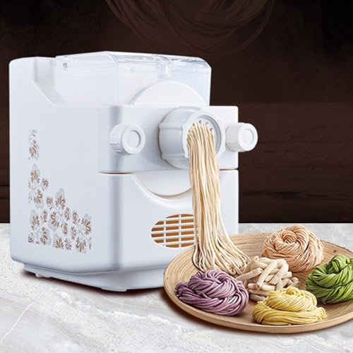 ZXSYYDS Prensa De Pasta Eléctrica, Mini Máquina para Hacer Pasta,Utensilio De Cocina con 9 Moldes para Pasta, Uso Doméstico En La Cocina, Máquina Automática para Hacer Pasta