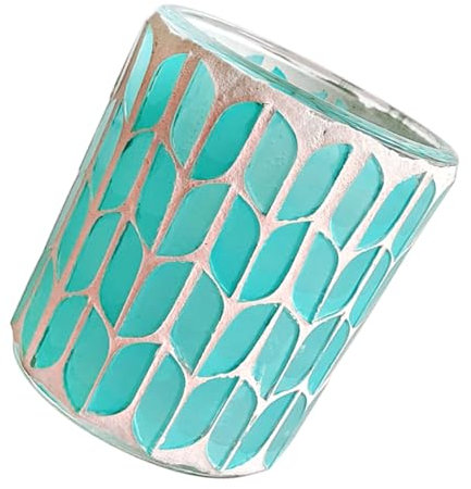 Amosfun Votivkerzenhalter Mosaik-kerzenvase Teelichtbrenner Für Die Heimdekoration