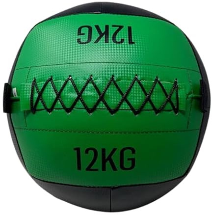 DONATIF Palla medica fitness 12 Kg wall ball Multifunzione, Palla medica 12 kg in Ecopelle, Gym ball palle mediche crossfit