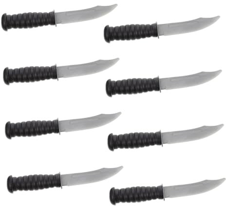 ifundom 8pièces Couteaux Jouets Réalistes Plastique Accessoires De Décoration pour Halloween Fête Et Cosplay Garçon Fille Et Adultes