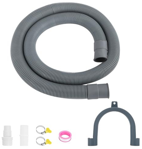 1M Universal-Ersatz-Ablaufschlauch-Verlängerungsset für Waschmaschine, Geschirrspüler und andere Anwendungen (1M)